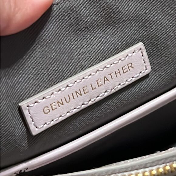 Lori Goldstein Clutch Envelope Purple Lilac Snakeskin Pattern Genuine Leather - Picture 5 of 8